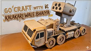 Cardboard craft Army vehical #cardbord craft #art #kids #diy project #craft