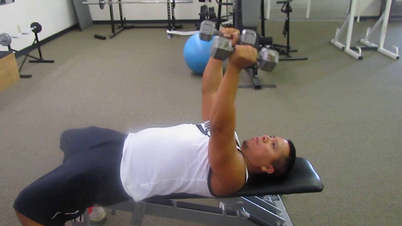 Inside Chest Press with Skull Crusher - YouTube