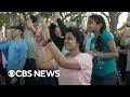 Crowds gather to watch Artemis II launch in Florida