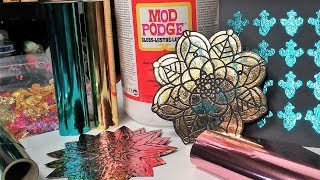 Frugal Foiling with Mod Podge (or other glues/gels)
