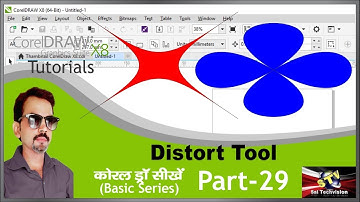 How to use Distort Tool in CorelDraw X8 in Hindi (Basic Series) Part-29