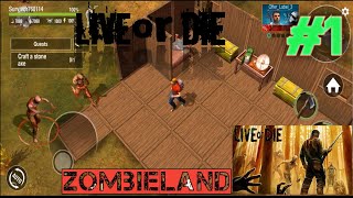 LIVE OR DIE | zombie servival gameplay | part 1| [android gameplay] screenshot 2