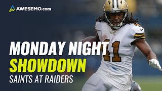 NFL Showdown Picks - Week 2 Monday Night Football - Saints Raiders - DraftKings Awesemo.com