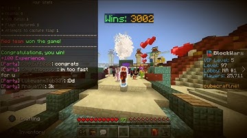 Cubecraft Blockwars CTF - 3000 Wins