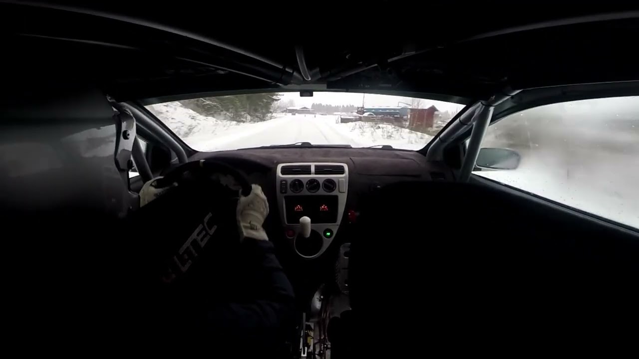 Rallytest Erik Brodin Honda Civic EP3 Grupp H
