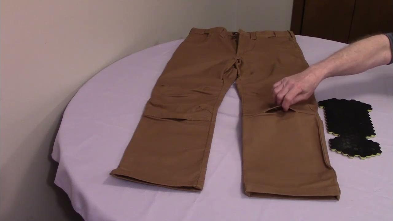 Work Pants with Knee Pad Pockets 