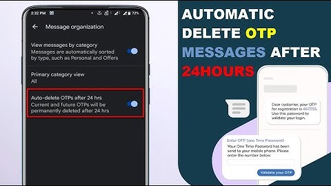 How to Auto Delete OTPs After 24 Hrs on Android | Amazing Trick