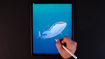 Whale Shark - Procreate Illustration on iPad Pro