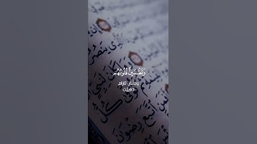 الذين آمنوا وتطمئن قلوبهم ⚘💜قرآن كريم بصوت جميل حالات واتس اب قرآن 🌷 ♥