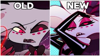 Angel Dust - Old Vs New Voice Comparison (Hazbin Hotel)