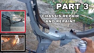 Rusi 100 Restoration Part 3 Chassis Repair and Repaint