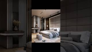 Morden luxurious interior bedroom design for newly couple #viral #housedesign #bed