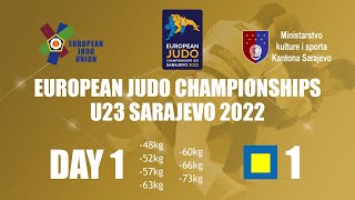 Day 1 - Tatami 1 - European Judo Championships U23 Sarajevo 2022