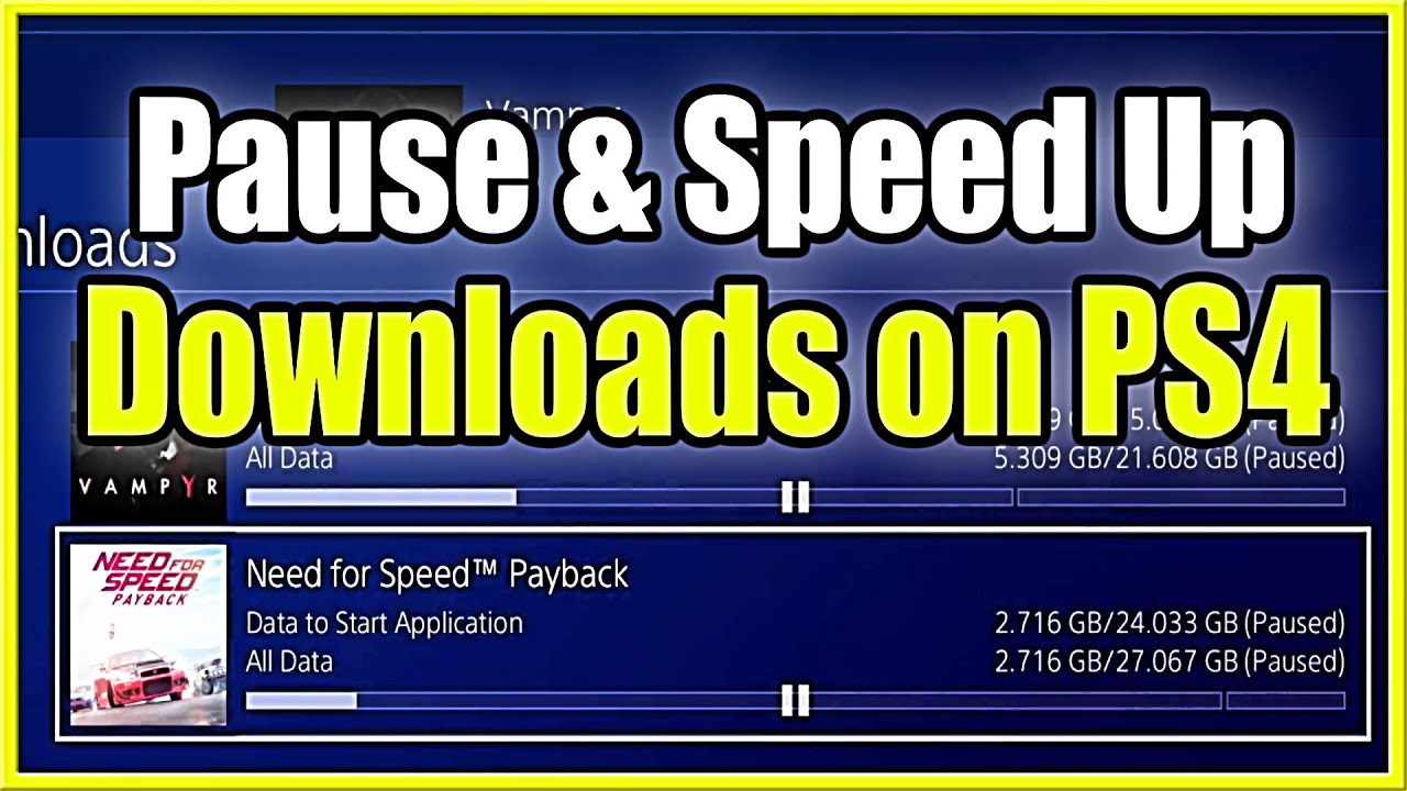 How To Pause Downloads On Ps4 \U0026 Download Games Faster (Easy Method)