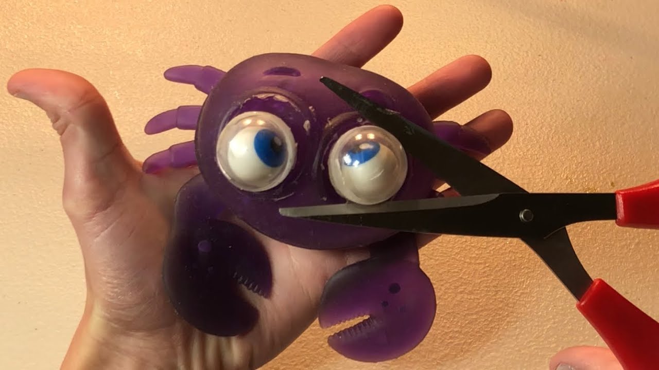 homemade stress ball video Satisfying Slime Stress Ball Cutting #138