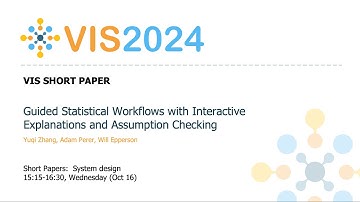 Guided Statistical Workflows with Interactive Explanations and Assumption Checking - Fast Forward |