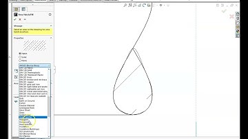Using spline method for cross hatching
