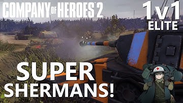 CoH2 - 1v1 Elite Hans(OST) vs Cossak(SOV) (Company of Heroes 2)