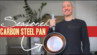 How To SEASON A CARBON STEEL PAN | De Buyer, Carbone Plus, 28cm