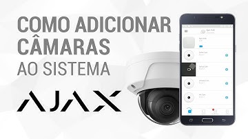 Como adicionar câmaras ao sistema AJAX | Tutorial Português