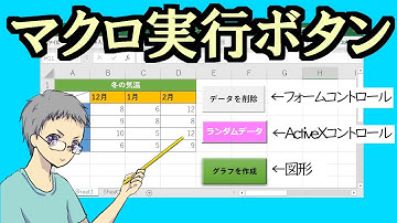 【Excel】3つのマクロ実行ボタンの違いと作り方を解説
