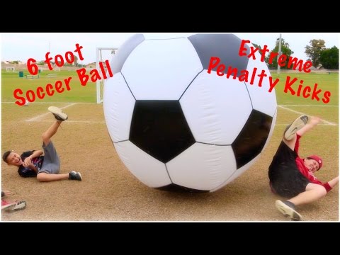 EXTREME PENALTY KICKS With 6 FOOT SOCCER BALL