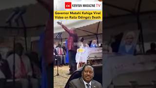 Original Viral Video of Nyeri Governor Mutahi Kahiga speaking on Kikuyu on the death of Raila Odinga