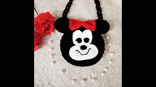 Crochet bag mickek mouse شنطة ميكي ماوس كروشيه حقيبة