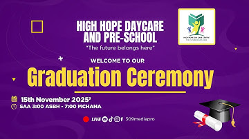 𝐋𝐈𝐕𝐄🔴: 𝐆𝐫𝐚𝐝𝐮𝐚𝐭𝐢𝐨𝐧 𝐂𝐞𝐫𝐞𝐦𝐨𝐧𝐲 / 𝐇𝐢𝐠𝐡𝐡𝐨𝐩𝐞 𝐝𝐚𝐲𝐜𝐚𝐫𝐞 & 𝐏𝐫𝐞 𝐬𝐜𝐡𝐨𝐨𝐥 / 𝟏𝟓.𝟏𝟏.𝟐𝟎𝟐𝟓