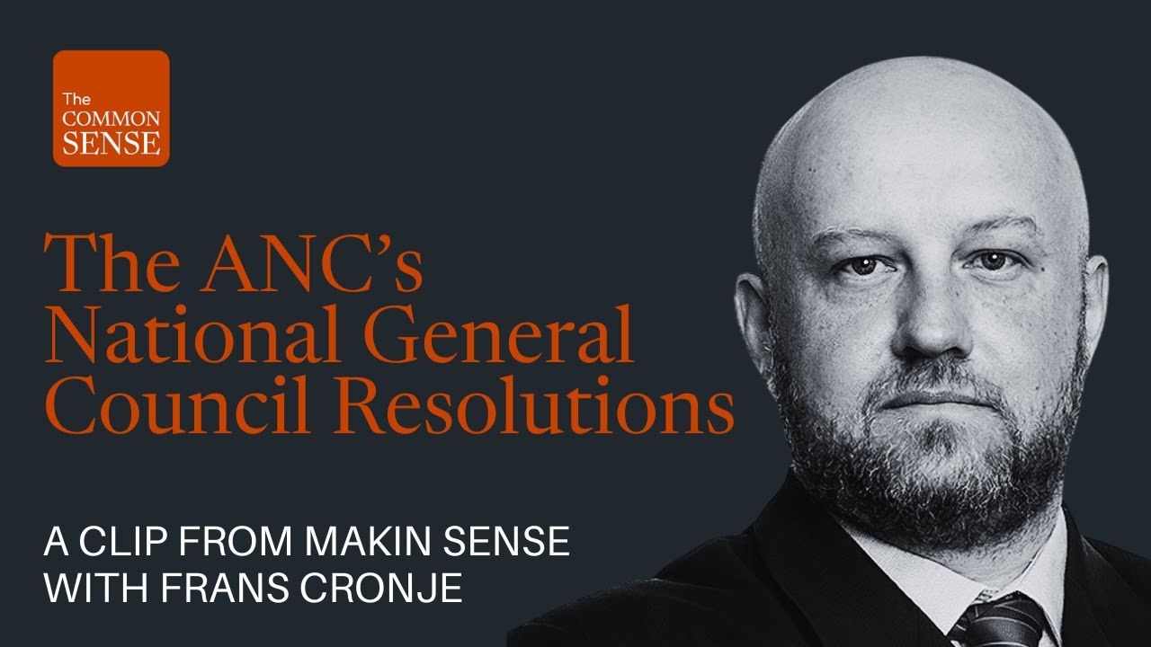 Доктор Франс Кронже объясняет противоречия в Национальном генеральном совете АНК.