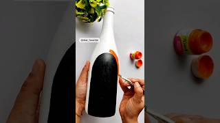 Bottle Art Design| Dot Art On Glass Bottle| Easy Bottle Painting| #bottlecraft #bottlepainting #diy