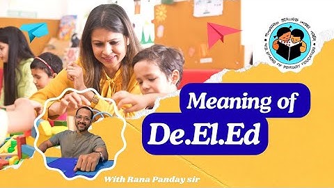 Proper meaning of De.El.Ed |WB TET 2025 | West Bengal Primary Interview class by Rana Pandey Sir