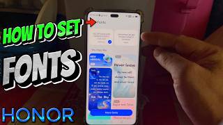 How to Set Fonts in HONOR Mobile Phone screenshot 4