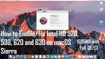How to Enable/Fix Intel HD Graphics 520,530, 620 and 630 on macOS Sierra | Hackintosh | Step By Step