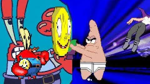 MUGEN Request: Mr.Krabs & Spongebob V2 Vs Leela & Patrick Star