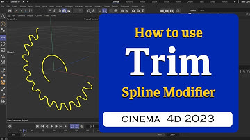 How to Trim splines in Cinema 4D 2023 @MaxonVFX ​