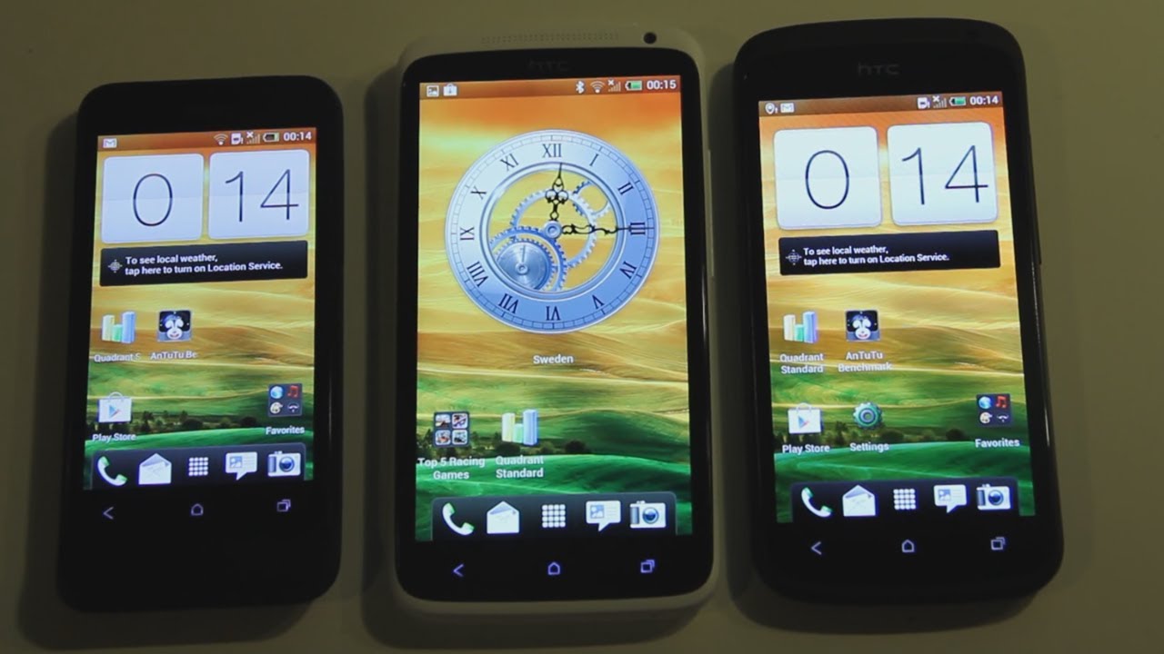 HTC One X vs. HTC One S vs. HTC One V Boot Up Test HD