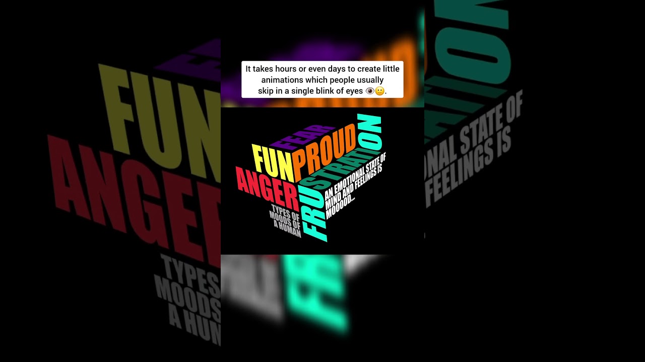 Motion Graphics of Text 🙂. #motiongraphics #motiondesign #animation