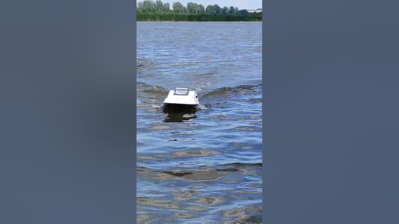 Кораблик для рыбалки с самосбросом (шторка) и GPS автопилотом TWIN ...