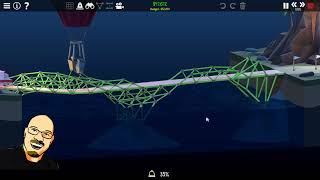 Poly Bridge 2: Level 2-14 Dip 'n' Draw - A mathematician builds a cheap bridge