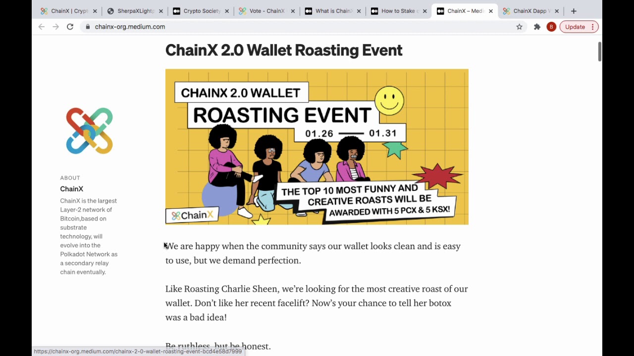 How to stake PCX tokens in ChainX wallet and vote for validators