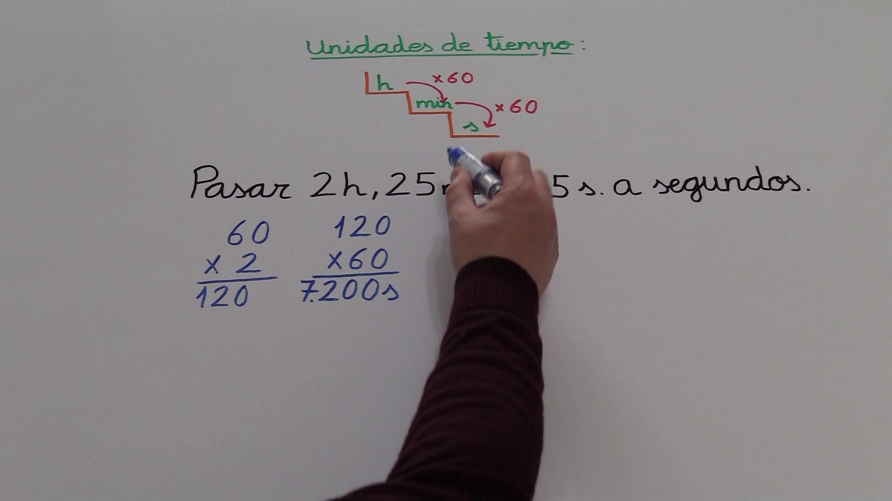 4.- ¿Cuántos segundos tiene 1 hora y 30 minutos? 