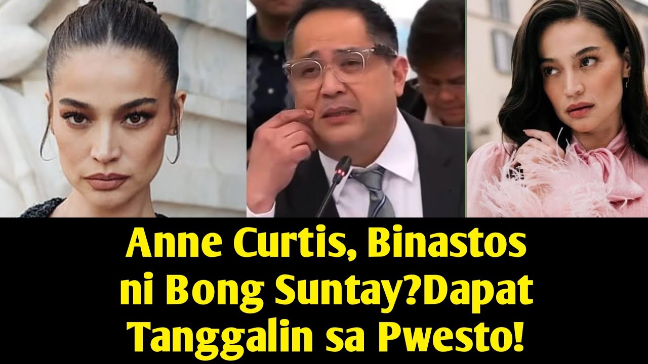 Anne Curtis, PINALAGAN NG NETIZEN ANG BASTOS NA Public OFFICIAL!  BONG SUNTAY, PINATATANGAL  PWESTO