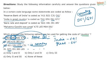 Coding and Decoding Tricks | Additional Example -13 | Reasoning Ability | TalentSprint Aptitude Prep