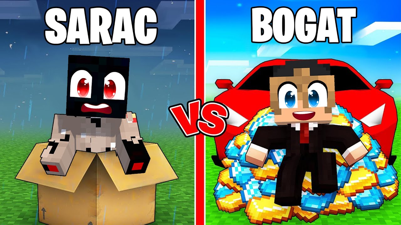 Bebe SARAC vs Bebe BOGAT Pe Minecraft