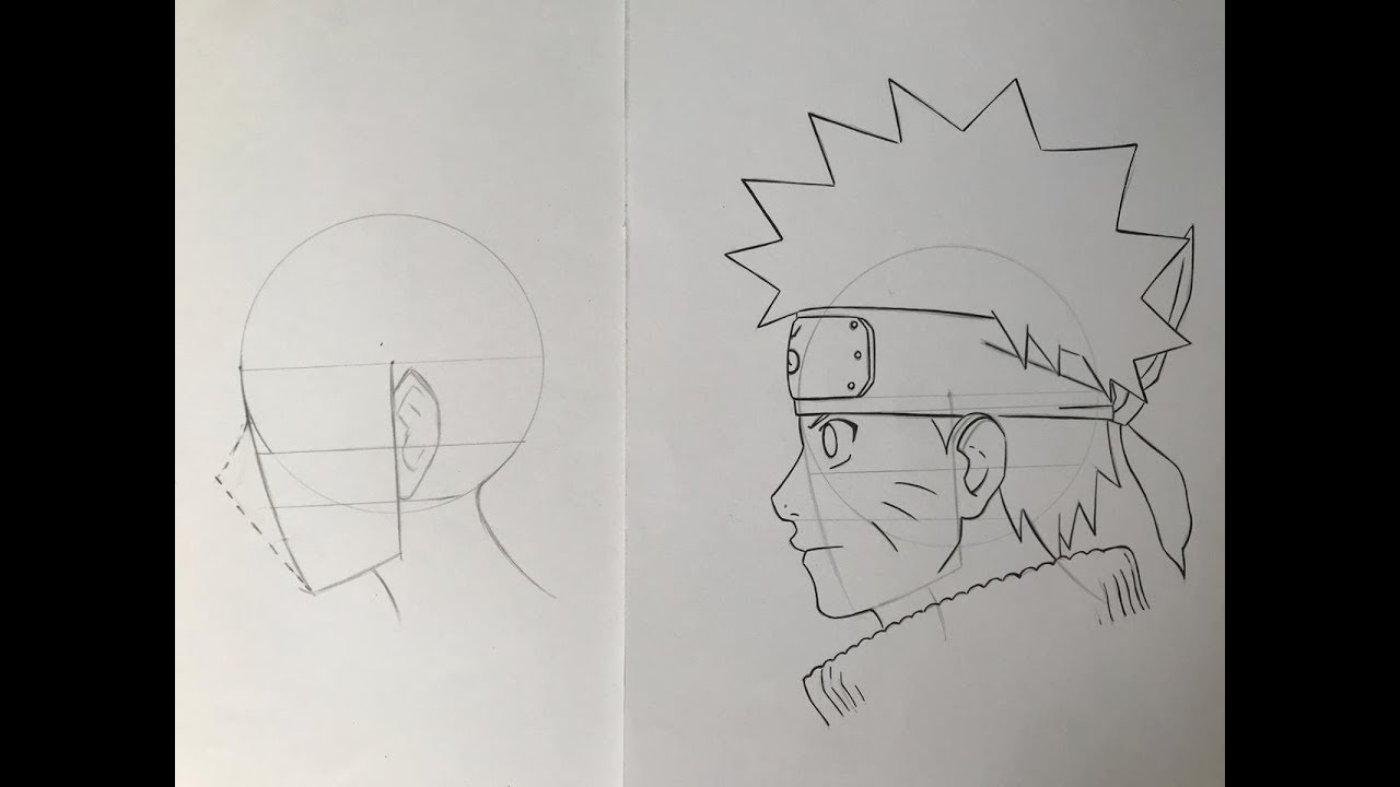 Oshiete Kudasai ^.^: Desenhando Naruto de Perfil