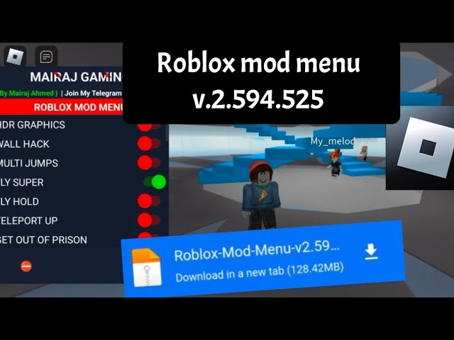 🤑Roblox 2.594.525 Mod Menu - Roblox Mod Apk v2.594 Gameplay 