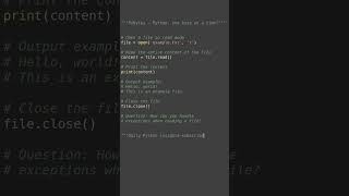 simple file reader #python #showcase