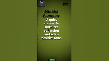 Mindful commute #fact