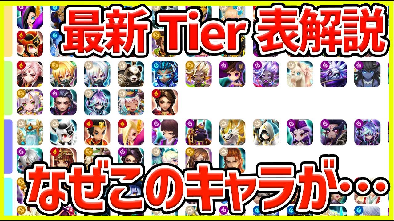 【サマナ】最新TIER表をチェック‼なぜこのキャラがここに...【サマナーズウォー】